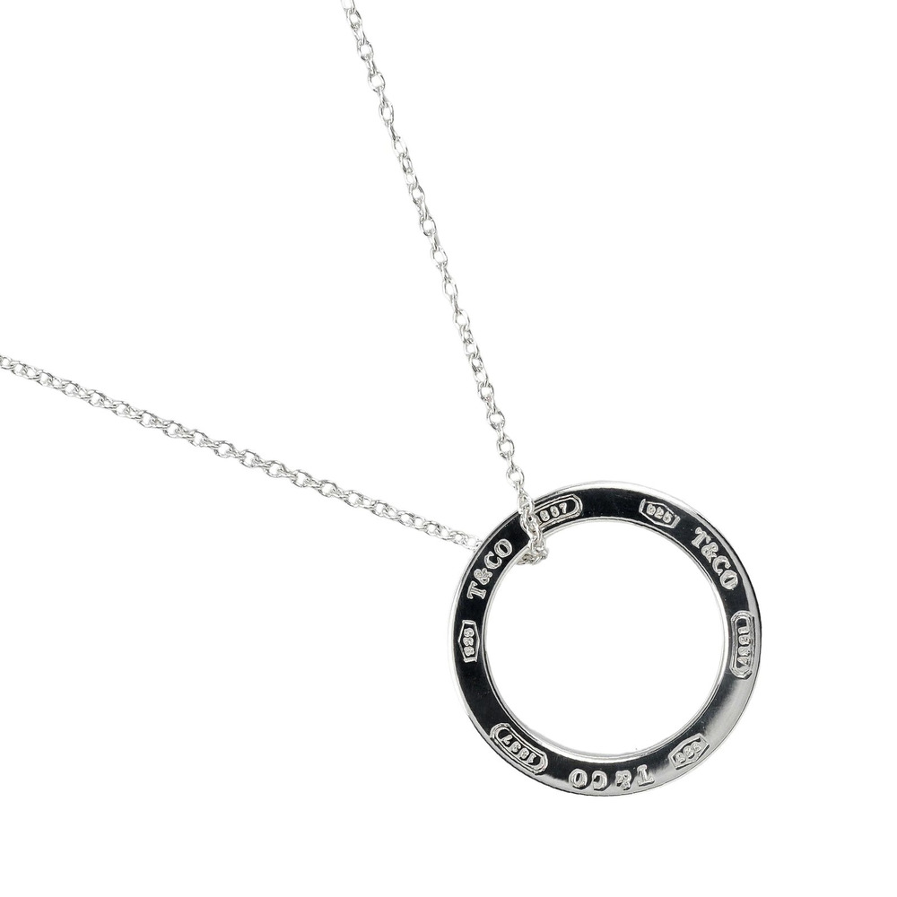Tiffany Co Circle Necklace Sterling Silver